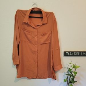 Burnt orange blouse
